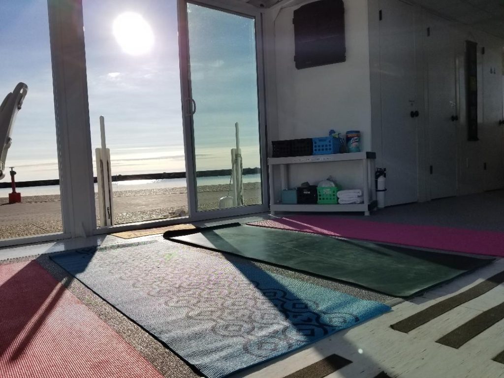 Yoga on the water in Corpus christi