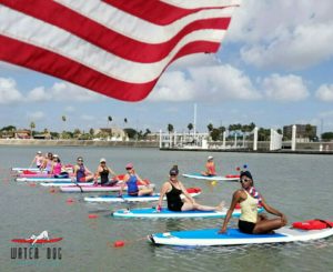 Paddleboarding at Water Dog