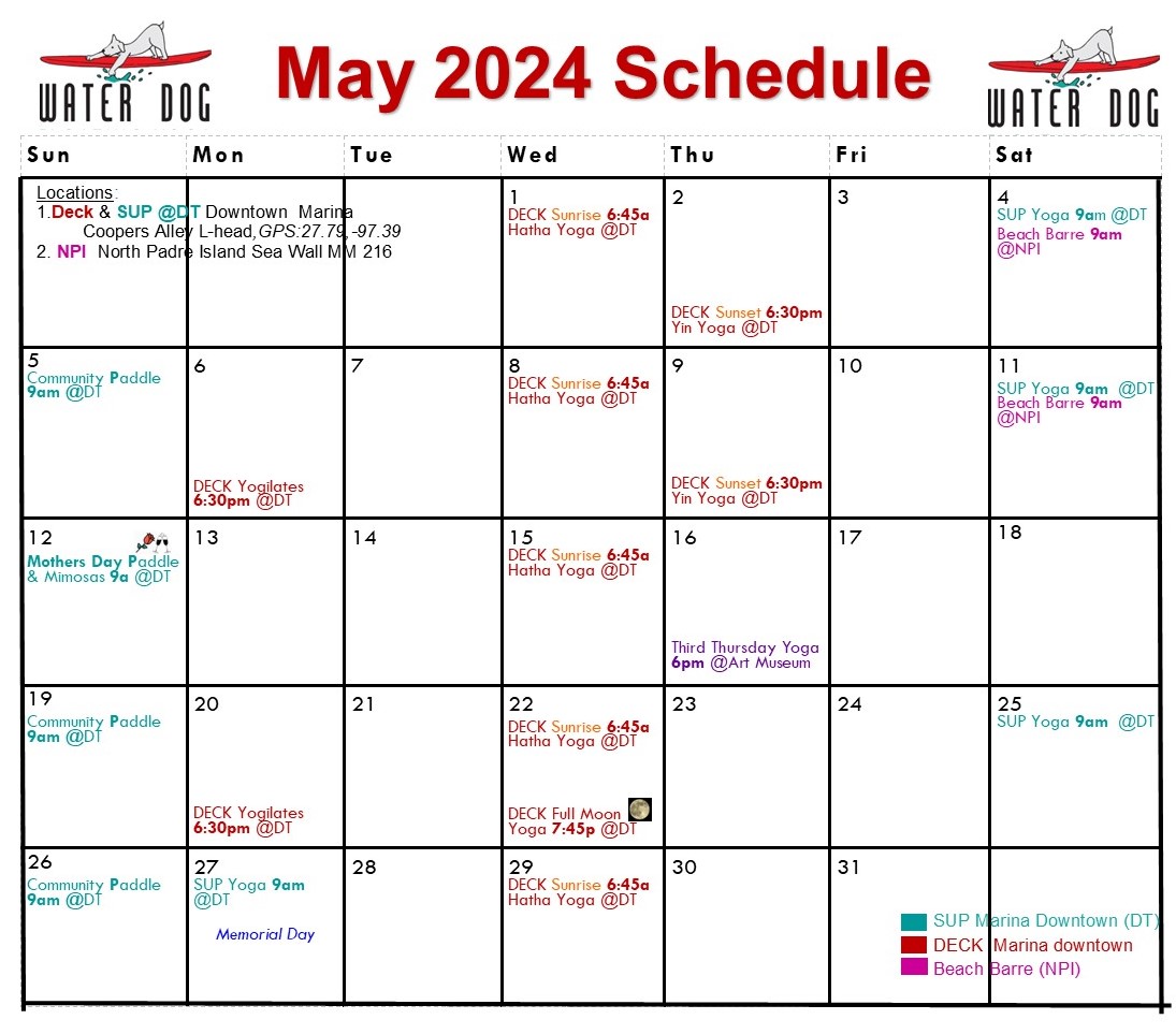 2024 5 May calendar n