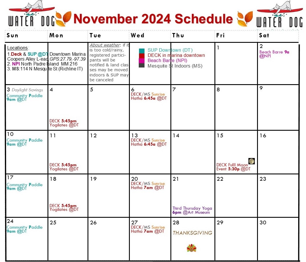 2024 11 Nov calendar