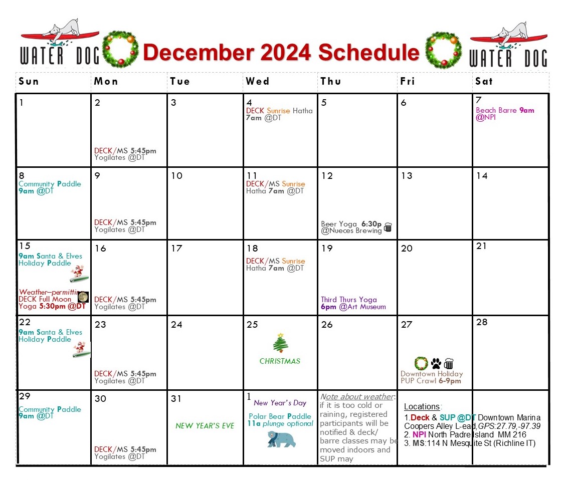 2024 12 Dec calendar