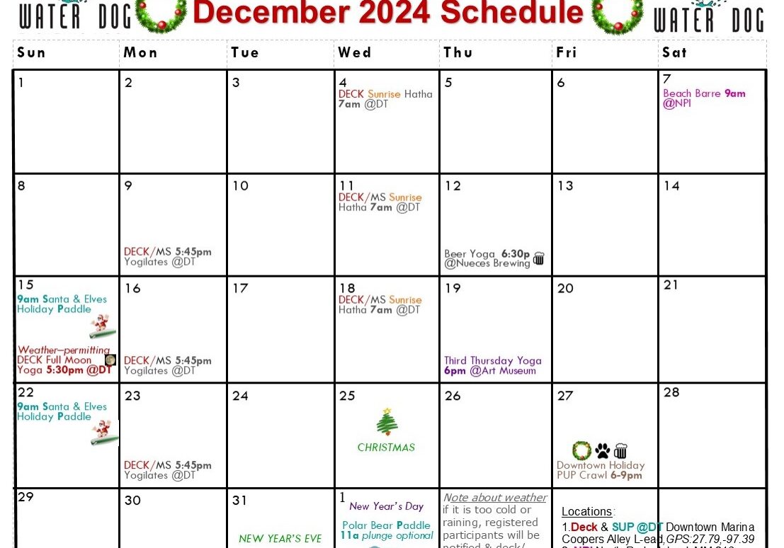 2024 12 Dec calendar